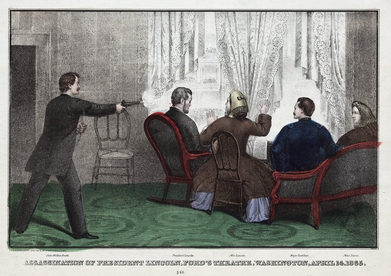 Asesinato del Presidente Lincoln, Teatro Ford, Washington, 14 de abril de American School