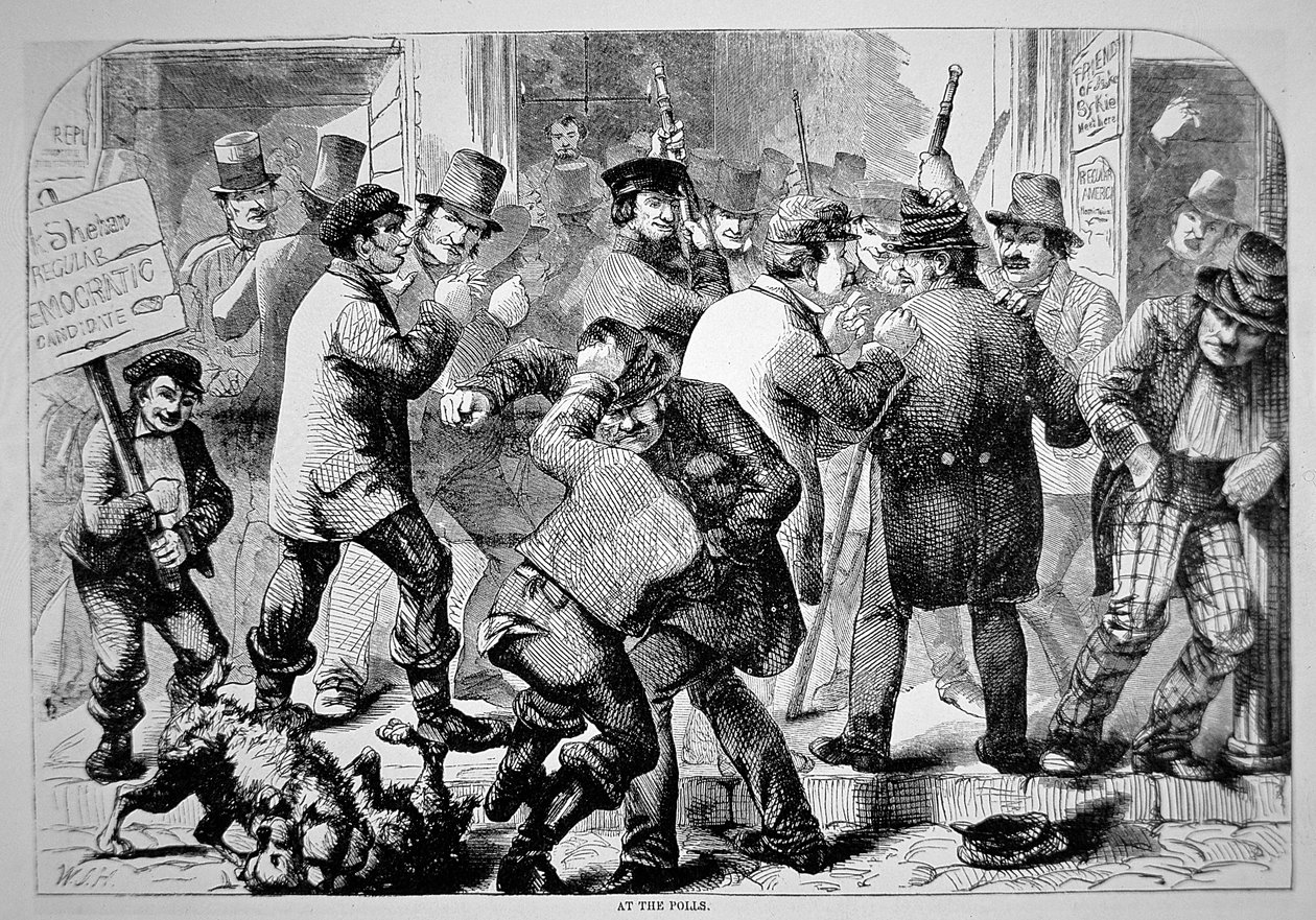 En las urnas, c.1850 de American School