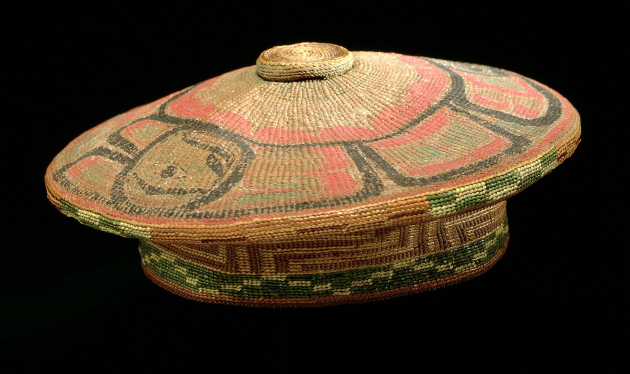 Gorro de cestería, antes de 1849 (fibra vegetal) de American School