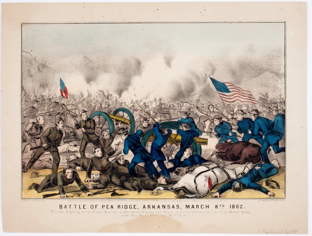 Batalla de Pea Ridge, Arkansas, 8 de marzo de 1862 de American School