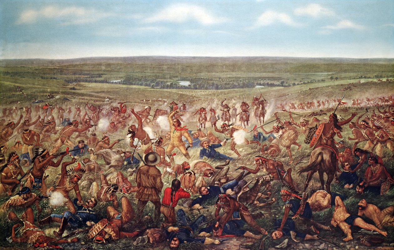 Batalla de Little Big Horn, junio 1876 de American School