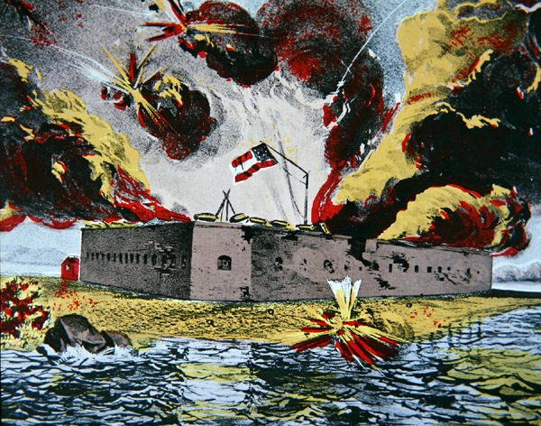 Bombardeo de Fort Pulaski, Isla Cockspur, Georgia de American School