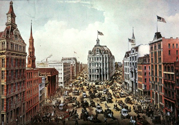 Broadway, Nueva York, c.1975 de American School
