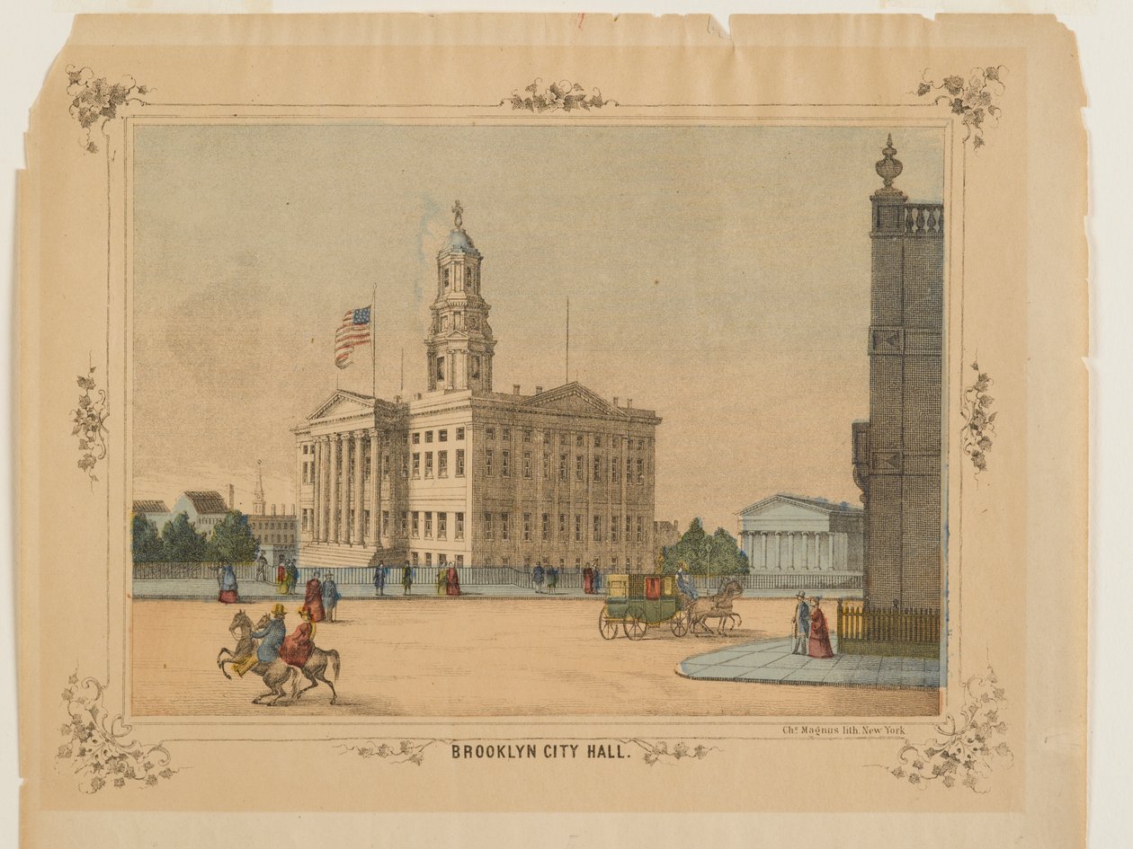 Ayuntamiento de Brooklyn, publicado por Charles Magnus, Inc. de American School