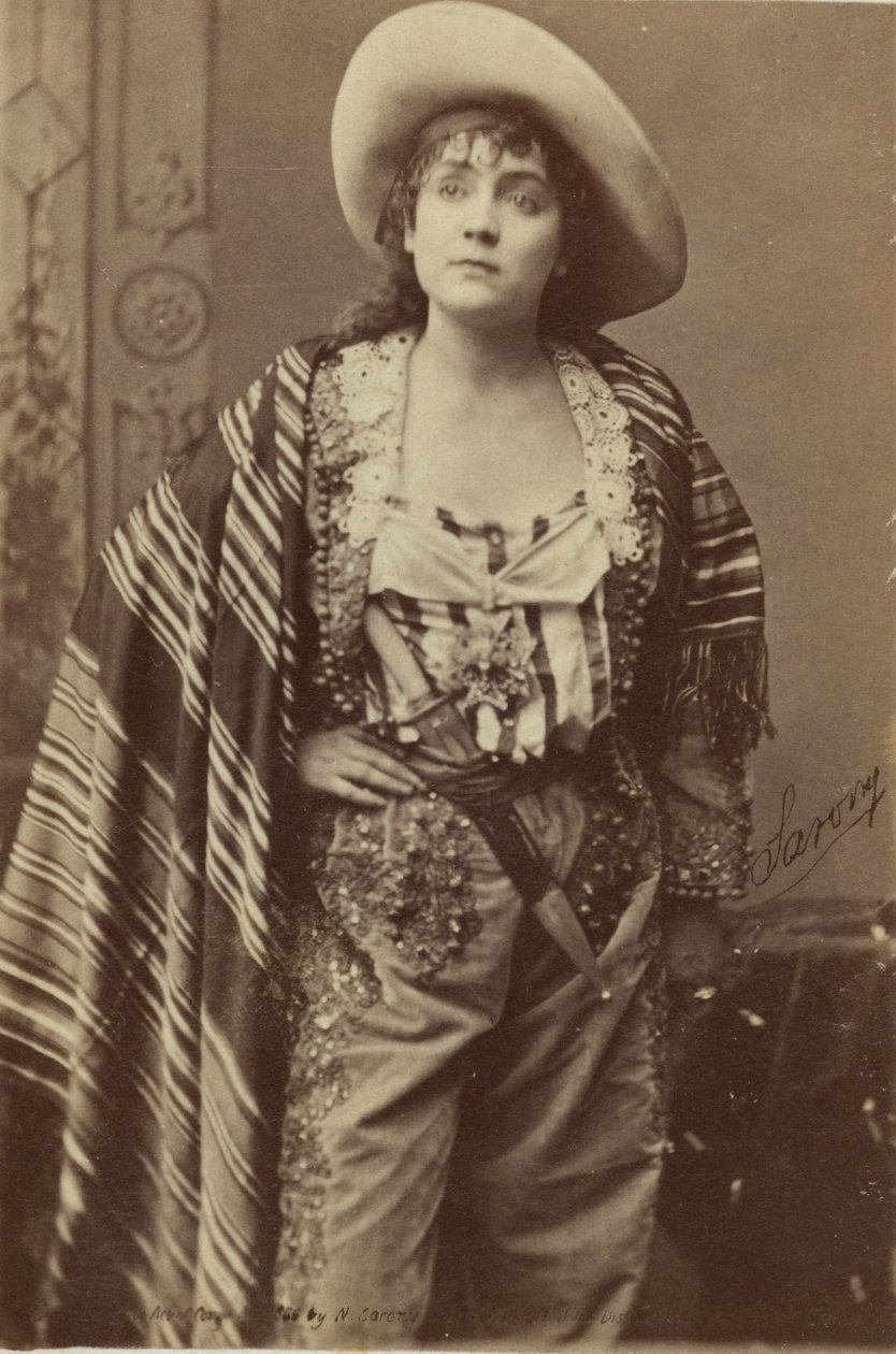 Imagen de tarjeta de gabinete del actor Adah Isaacs Menken de American School