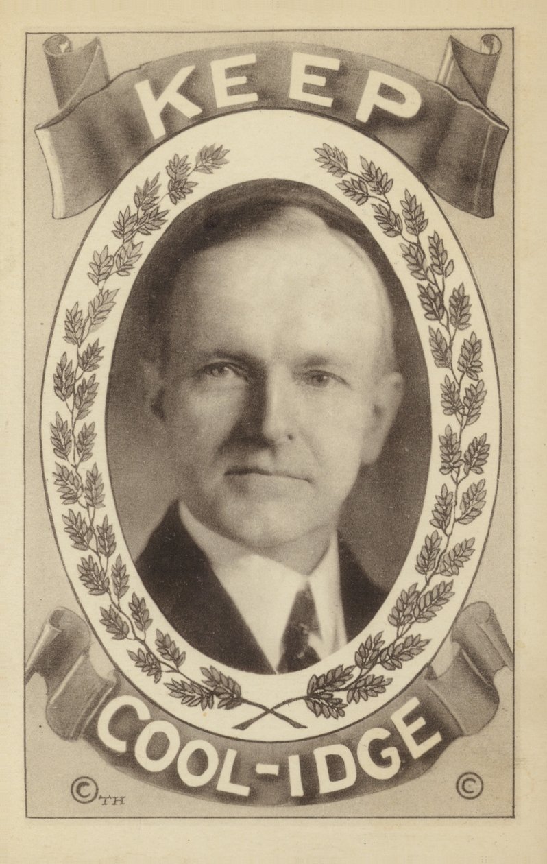 Calvin Coolidge (litografía) de American School