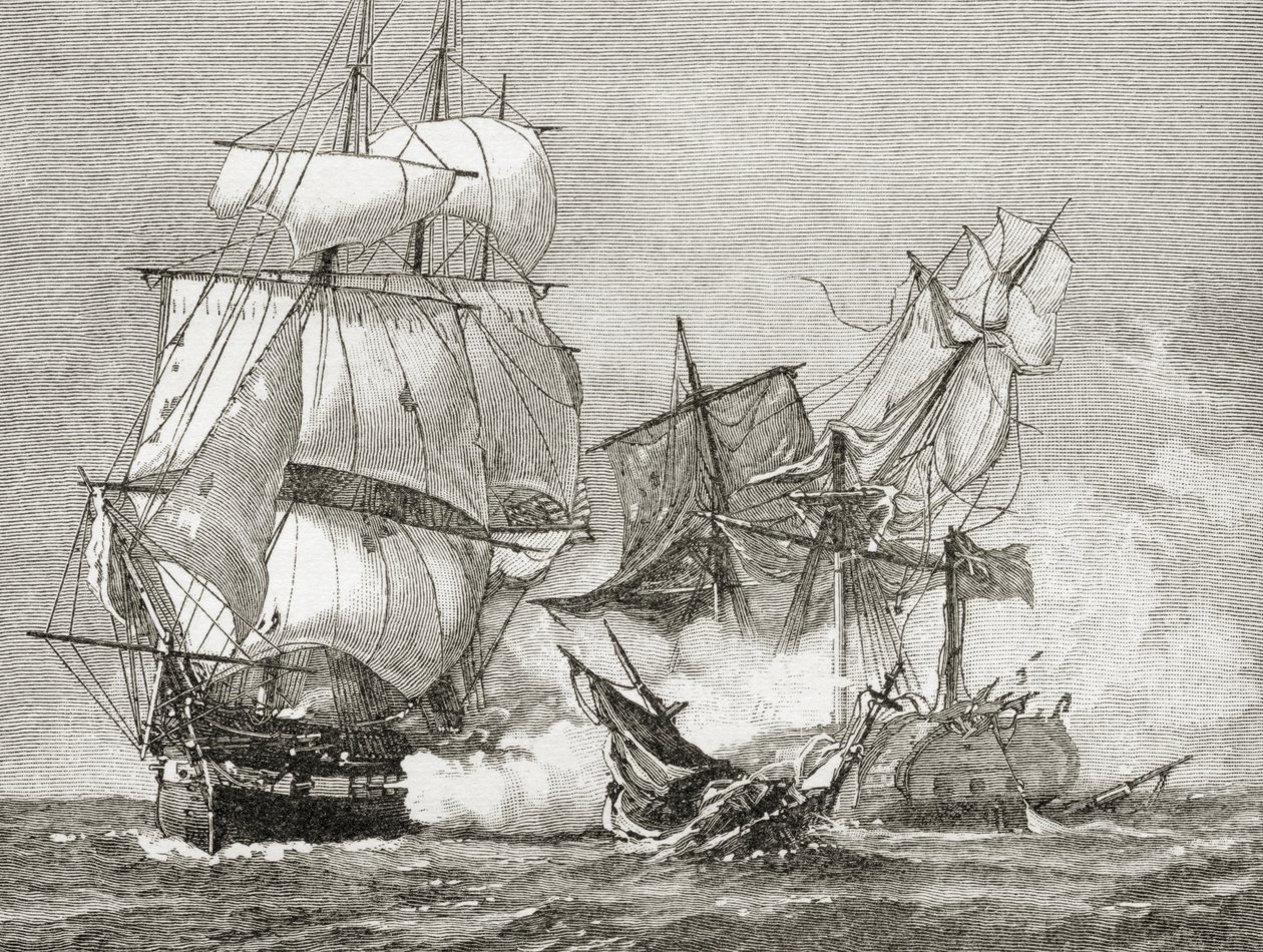 Captura del Guerriere por la Constitución el 19 de agosto de 1812, de 