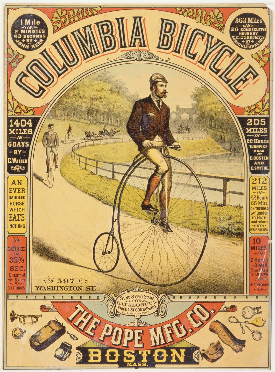 Anuncio de bicicleta Columbia, c.1890s de American School