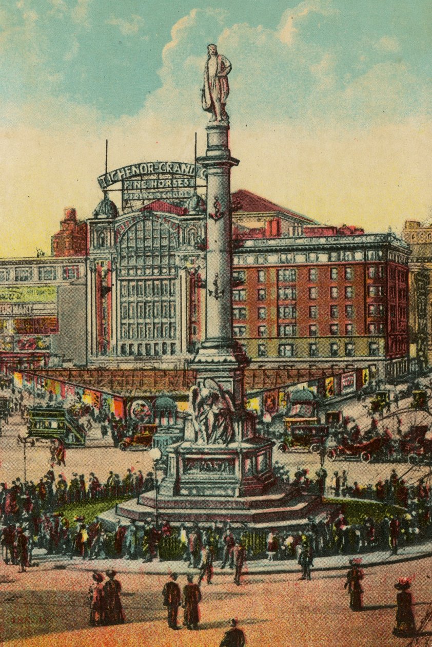 Columbus Circle, Nueva York, c.1900 de American School