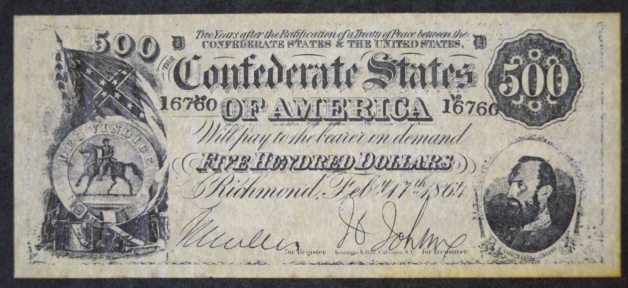 Dinero confederado de American School