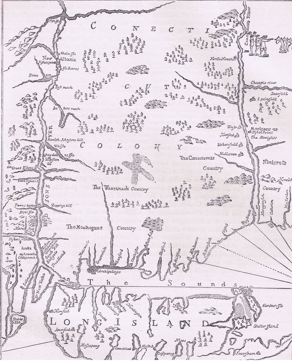 Connecticut, ilustración de la Historia de los Estados Unidos de Cassell, publicada por Petter & Galpin c.1890 de American School