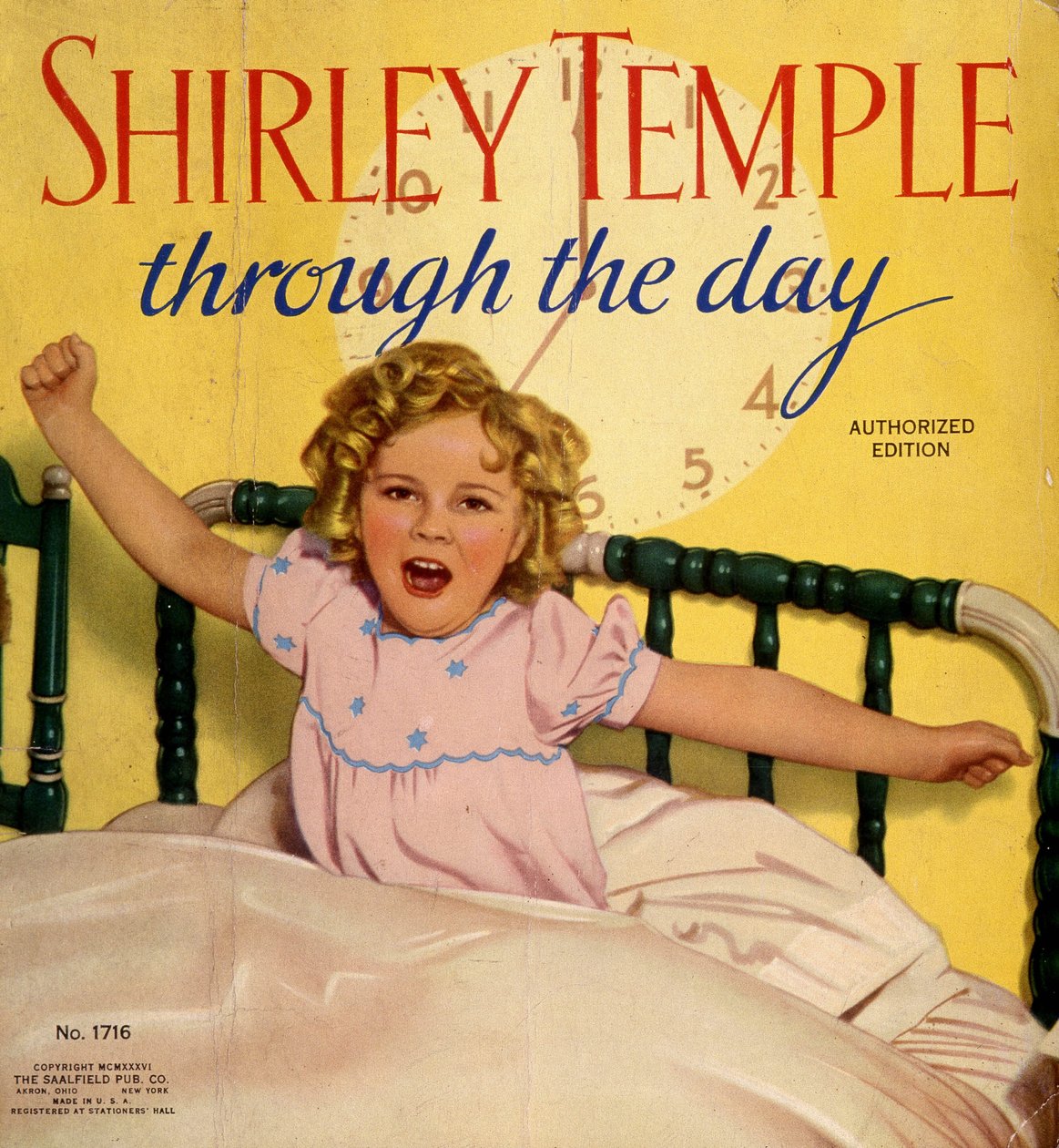 Portada de una revista americana: Shirley Temple, actriz de cine americana a los 6 años (1929-) de American School