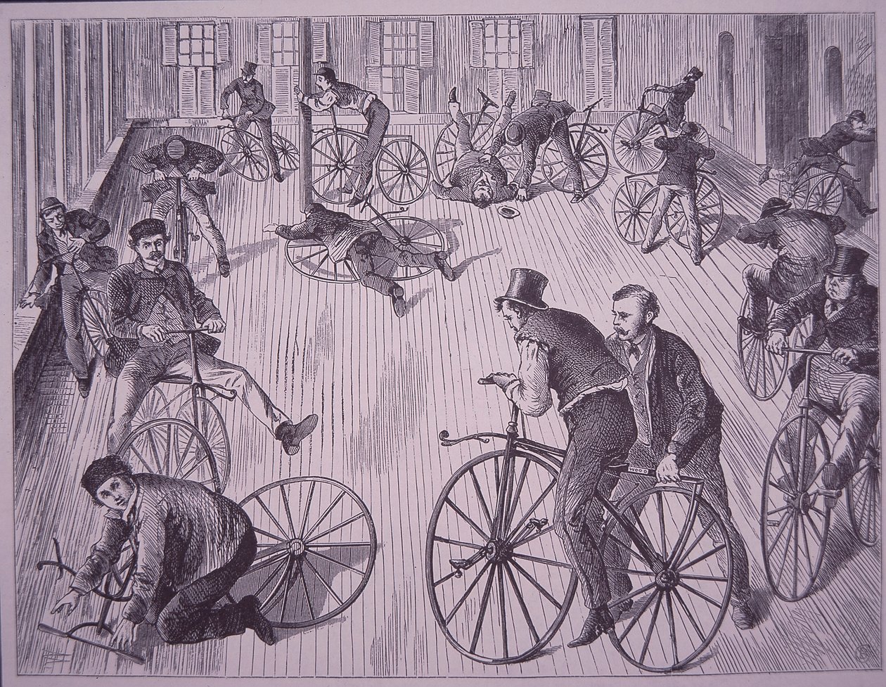Escuela de ciclismo (velocípedo), Nueva York, EE.UU. de American School