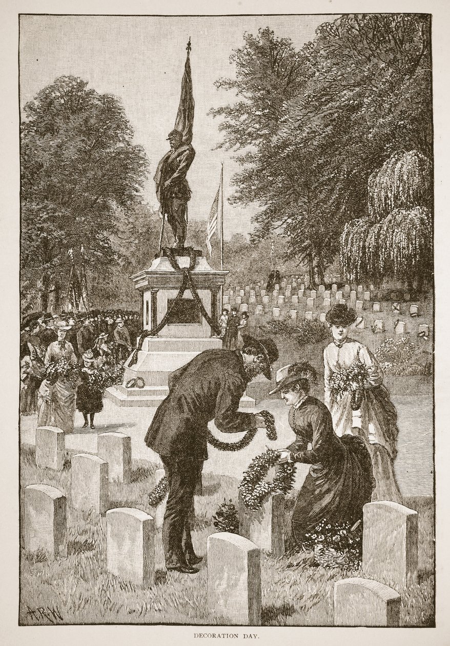 Día de la Decoración, de un libro publicado en 1896 de American School
