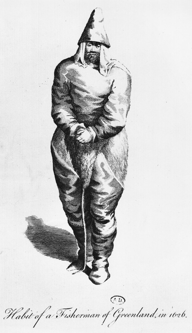 Vestimenta para un pescador de Groenlandia, 1626 de American School
