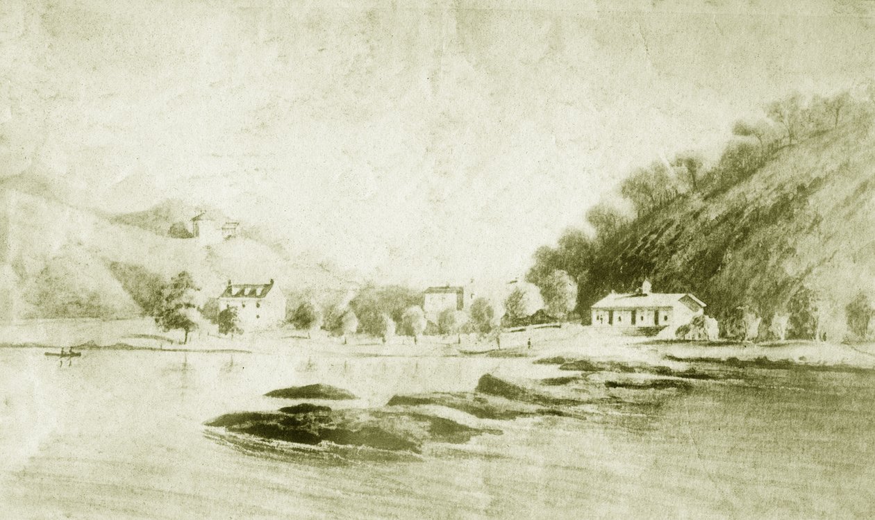 Fuerte St Davis y los rápidos del Schuylkill, c.1912 de American School