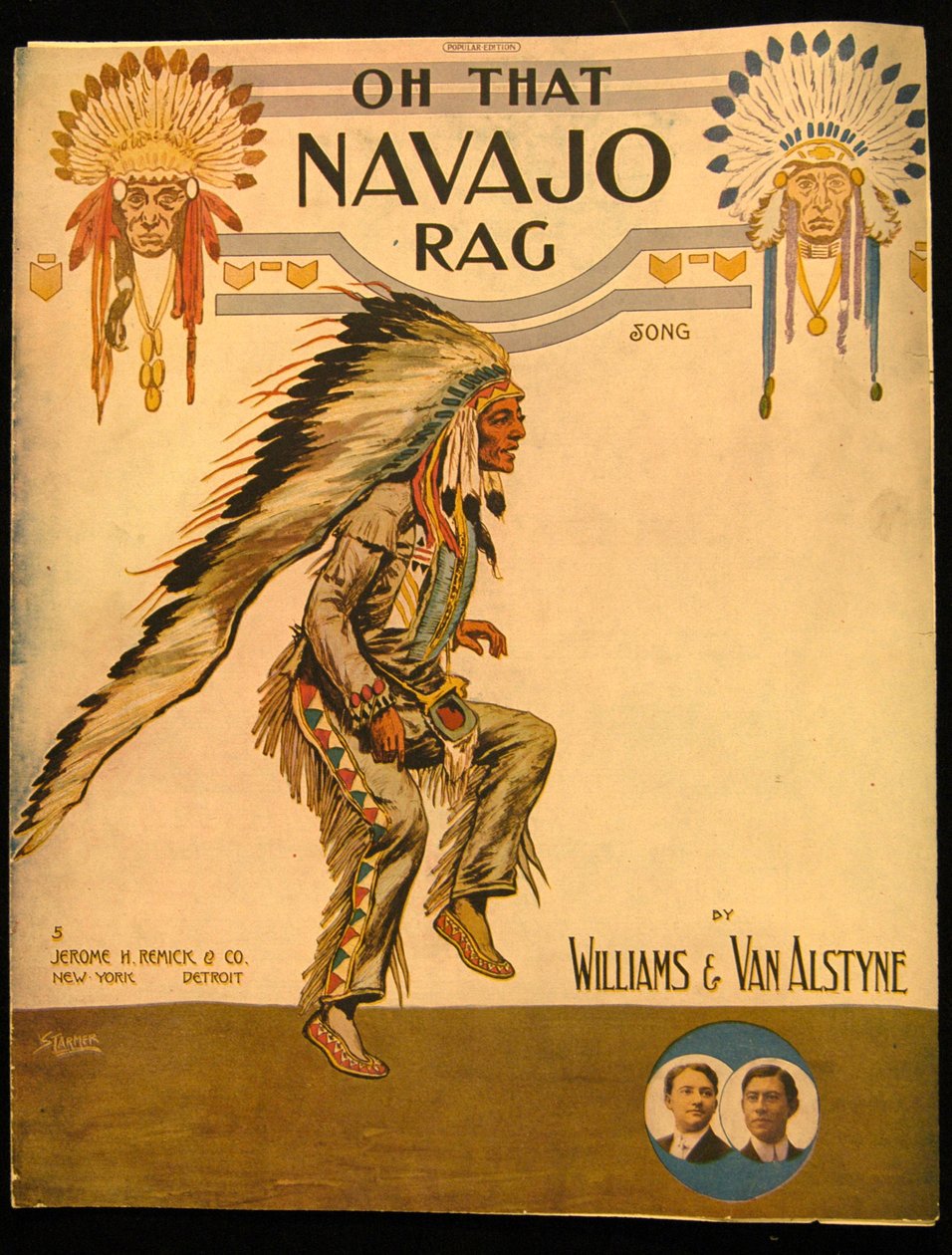 Portada de Oh that Navajo Rag por Williams y Van Alstyne, c.1912 de American School