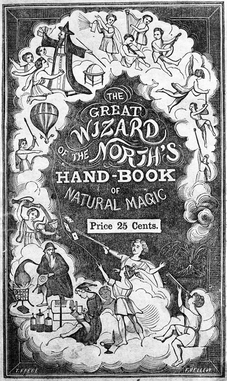 Portada de El Gran Mago del Manual de Magia Natural del Norte por John H. Anderson de American School