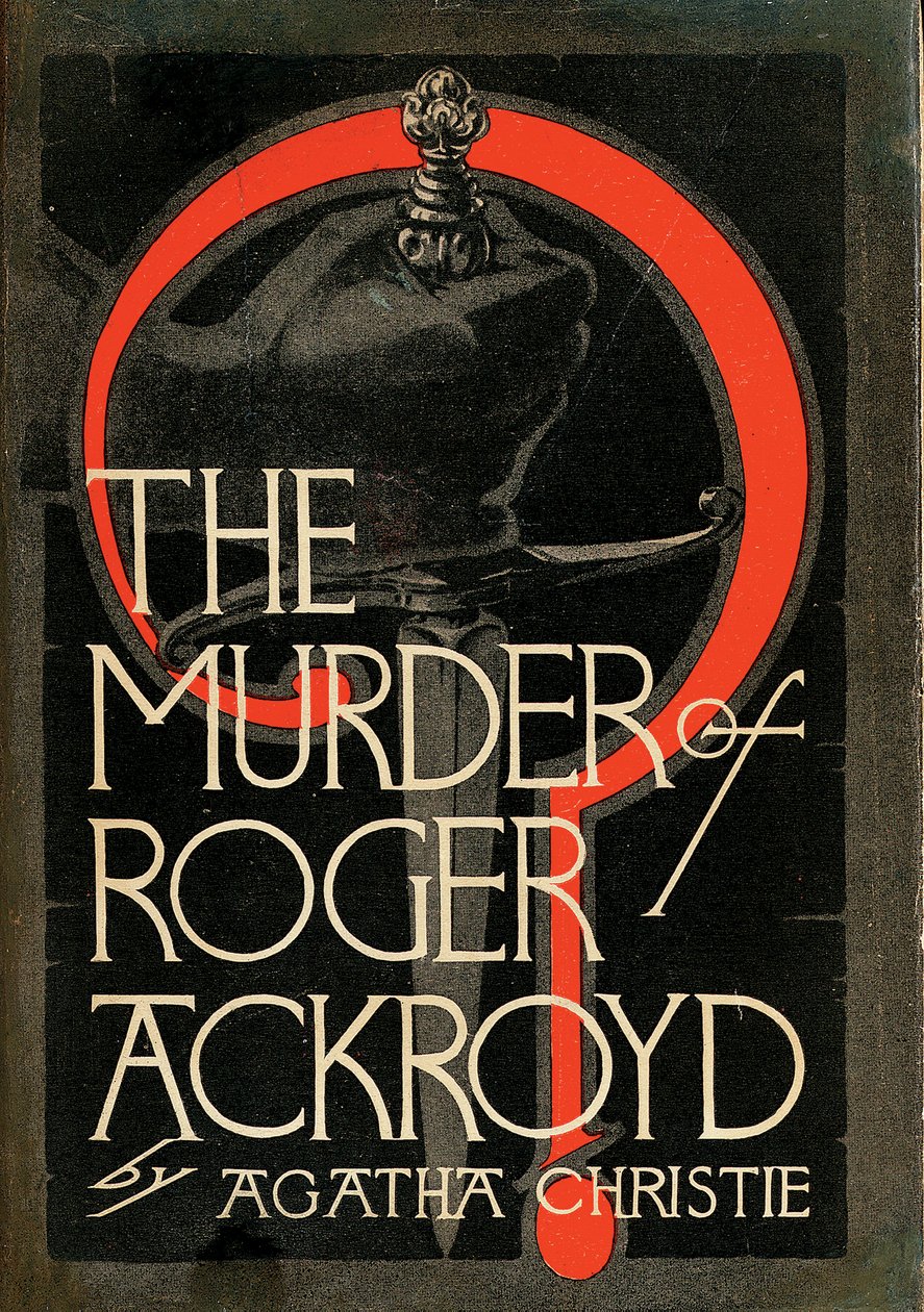 Portada de "The Murder or Roger Ackroyd" de Agatha Christie de American School