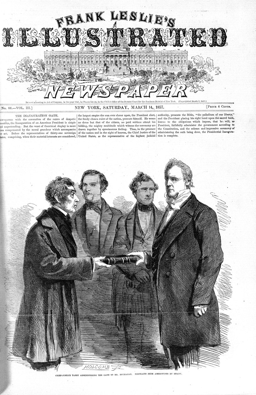 Portada de Frank Leslies Illustrated Newspaper 14 de marzo de 1857 de American School
