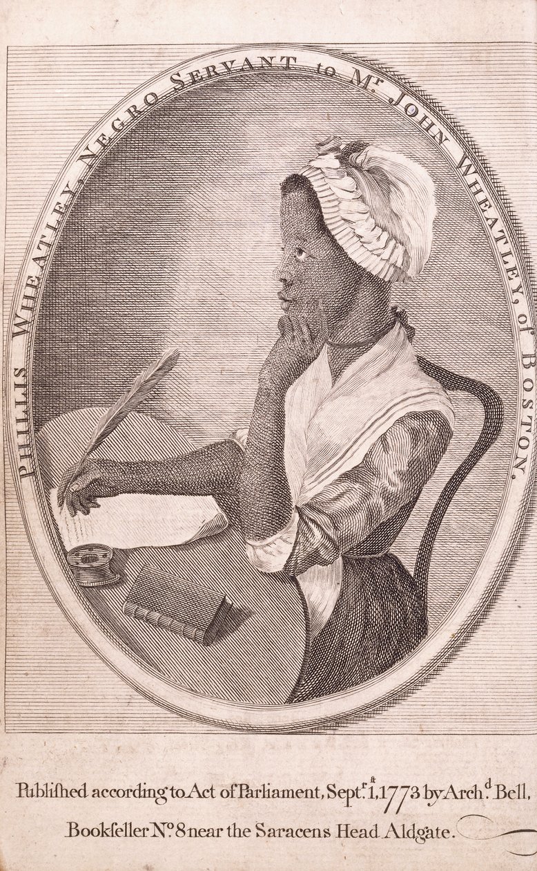 Retrato del autor, Phillis Wheatley, del libro 