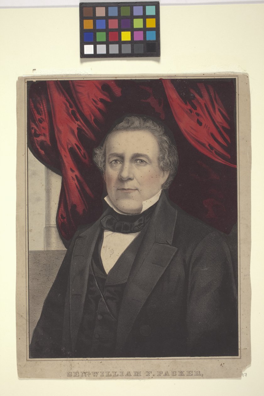 General William F. Packer (litografía coloreada a mano) de American School