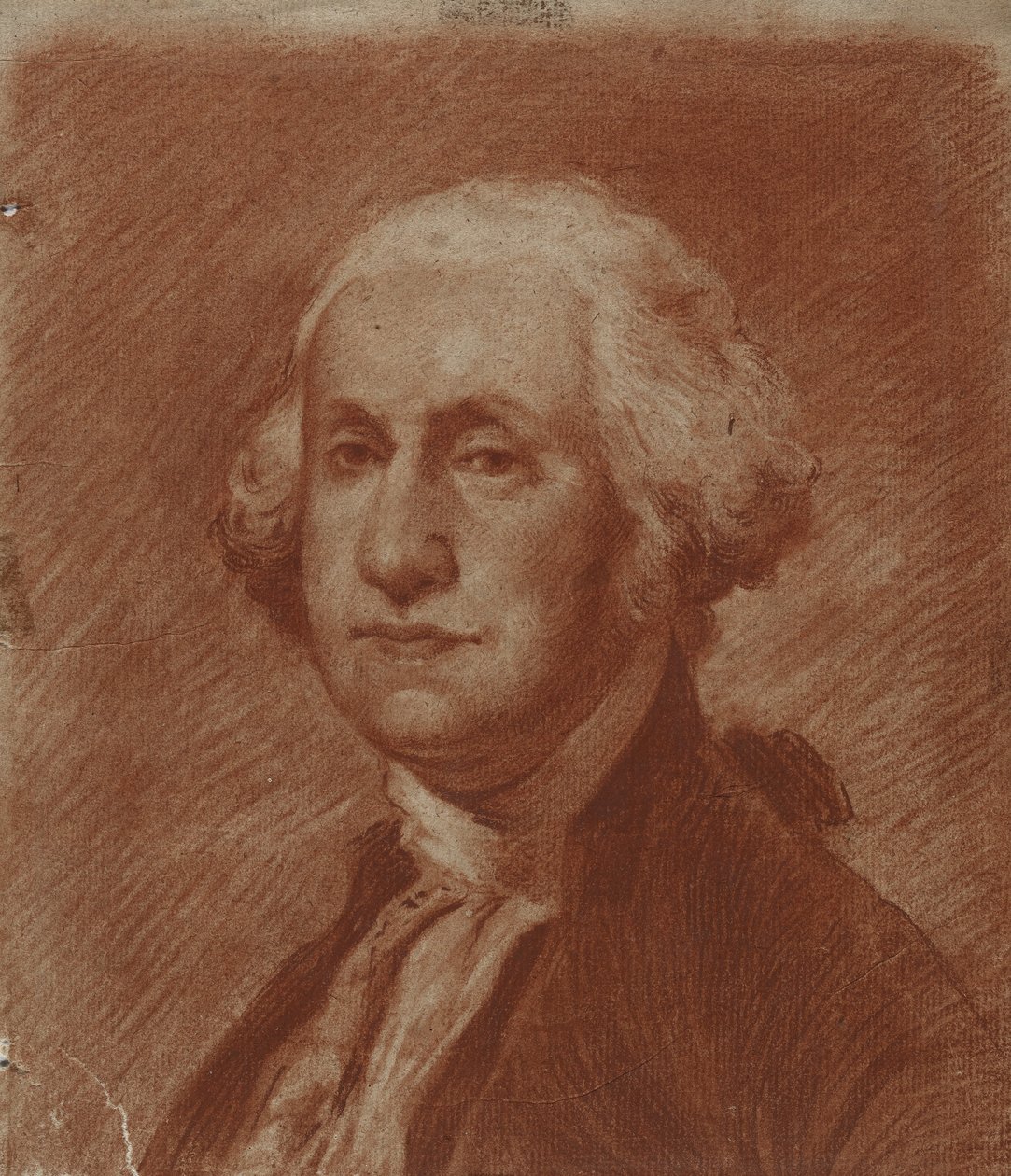 George Washington, principios del siglo XIX (lápiz conté sobre papel verjurado) de American School