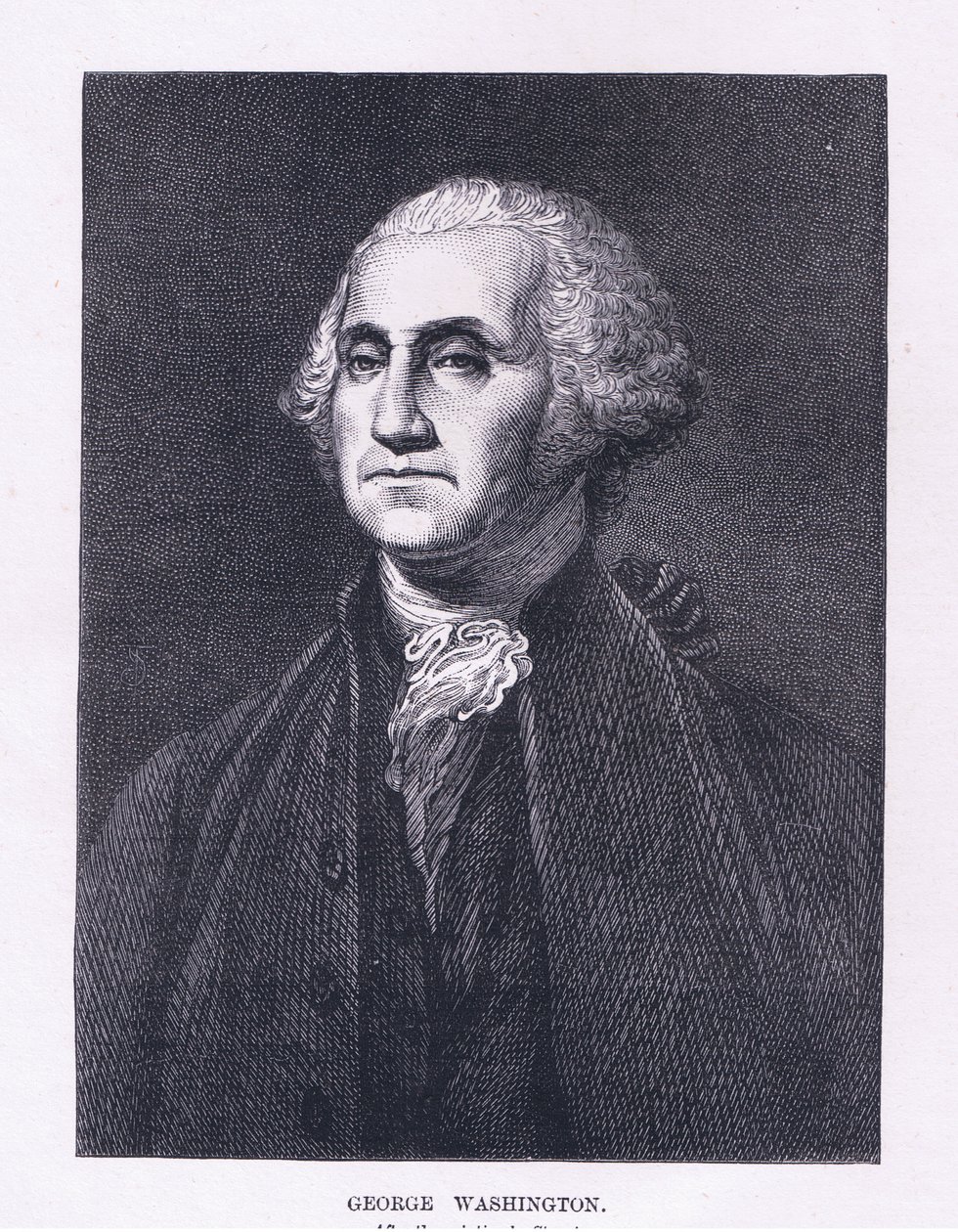 George Washington, ilustración de la Historia de los Estados Unidos de Cassell, pub. por Petter & Galpin c.1890 de American School