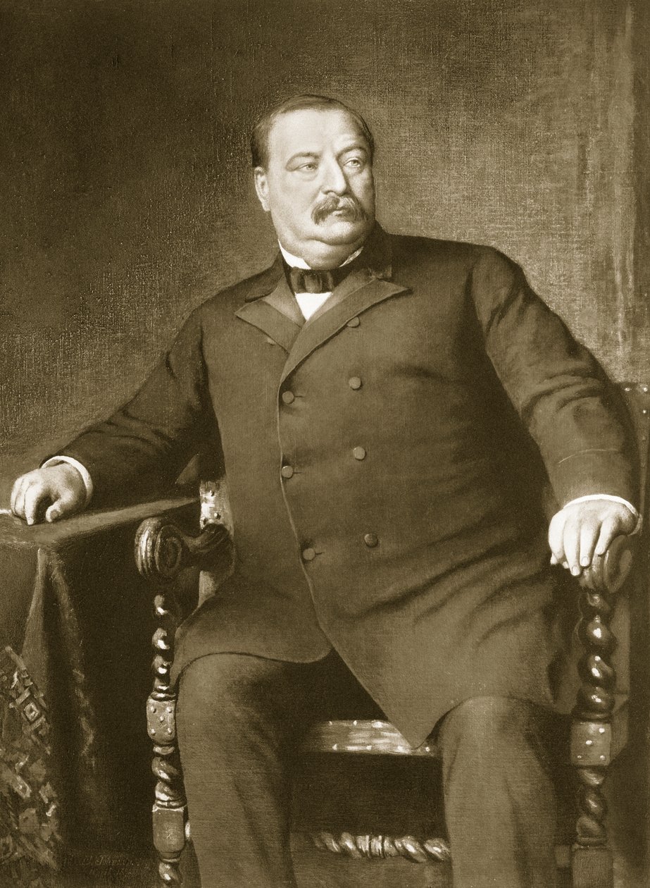 Grover Cleveland, 22º y 24º Presidente de los Estados Unidos de América, pub. 1901 de American School