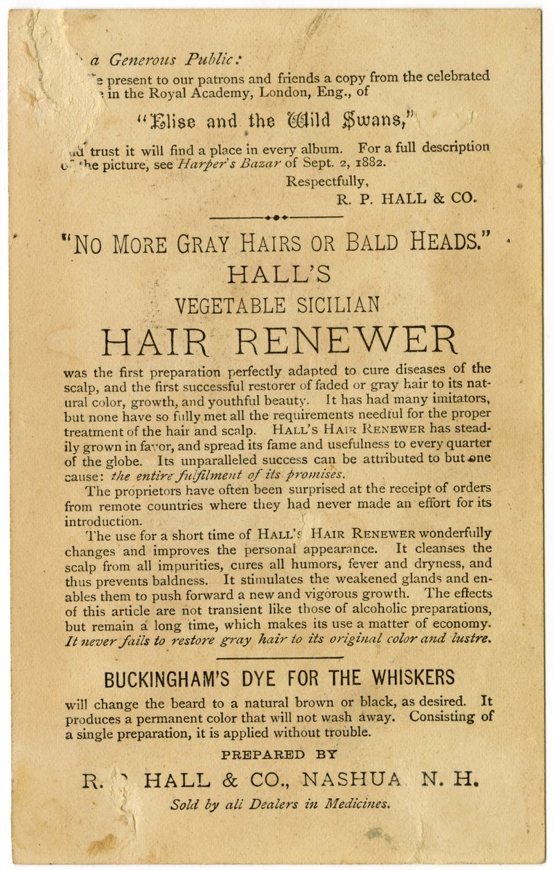 Halls Vegetable Sicilian Hair Renewer, Restaura el Cabello Gris a su Color Original y Previene la Calvicie de American School