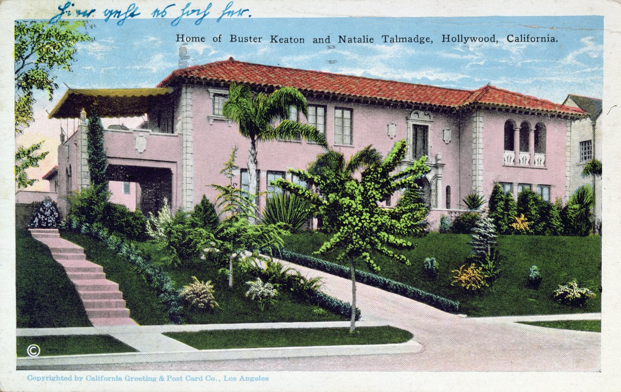 Hogar de Buster Keaton y Natalie Talmadge en Hollywood, 1930 de American School