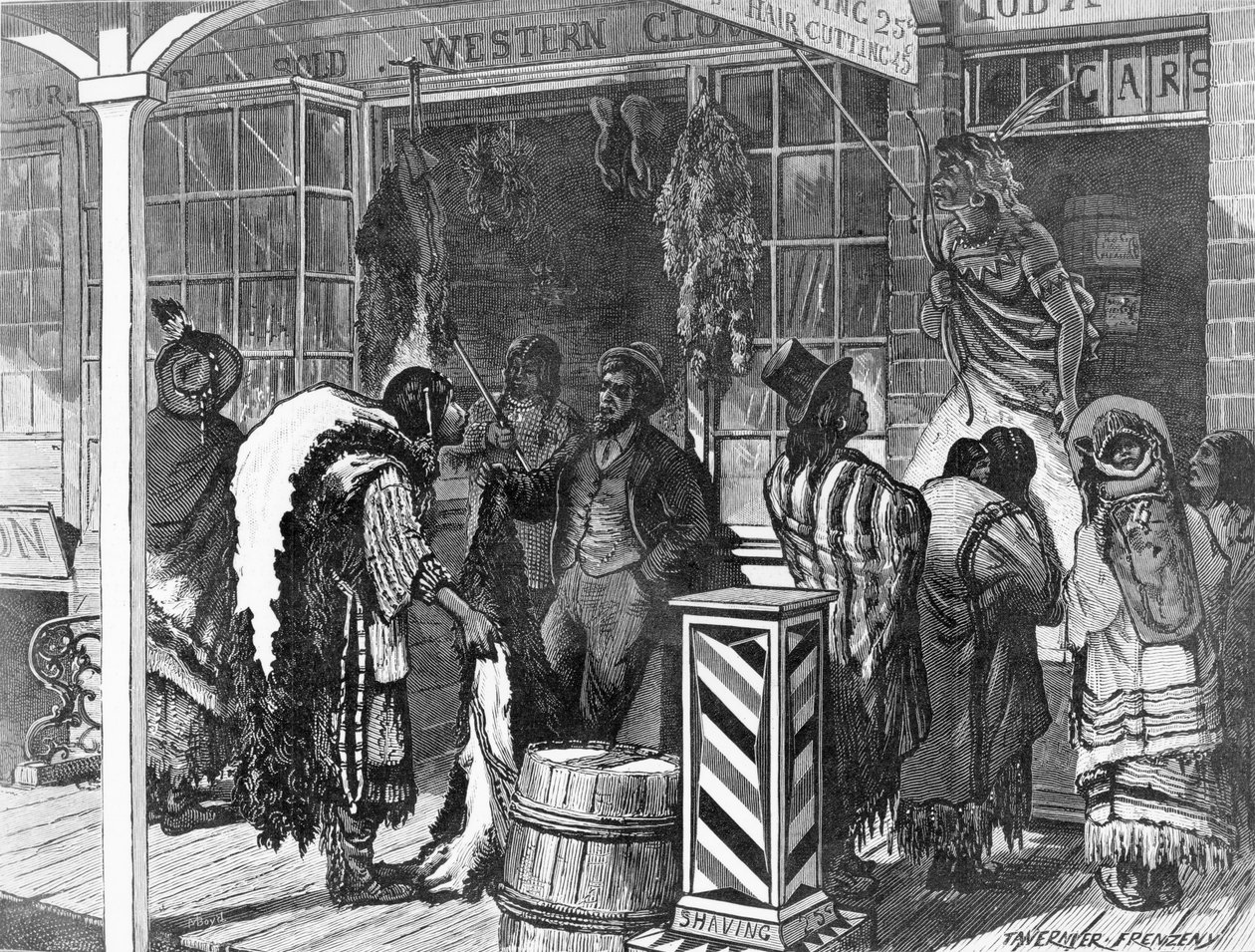 Indios Comercian en una Ciudad Fronteriza, de 