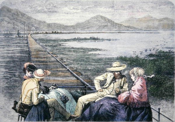Coche de inspección en el Ferrocarril del Pacífico, c.1870 de American School