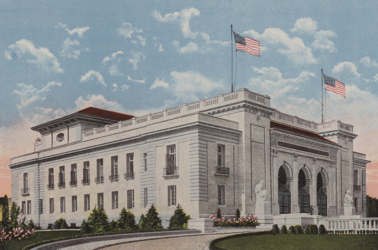 Unión Internacional de Repúblicas Americanas, Washington DC (litografía en color) de American School