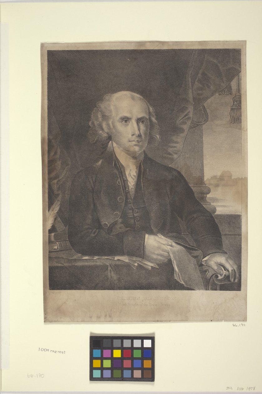 James Madison (litografía) de American School