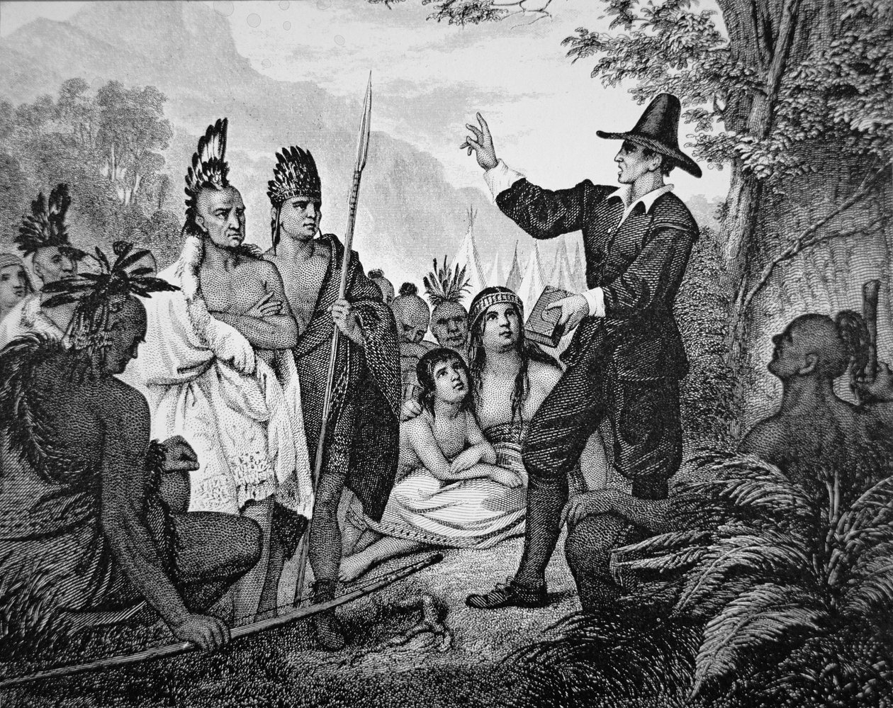 John Eliot (1604-90) de American School