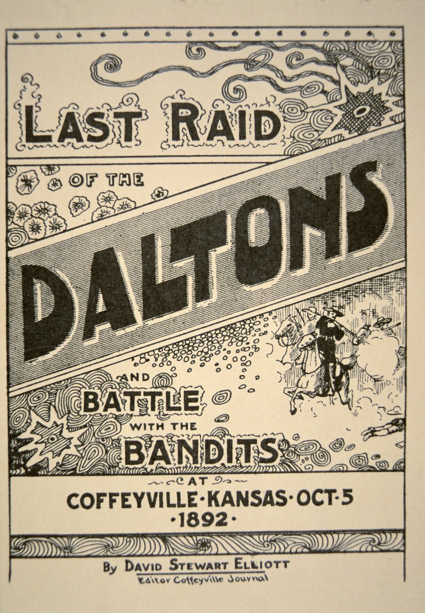 Última incursión de los Dalton...en Coffeyville, Kansas por David Stewart Elliot, 5 de octubre de 1892 de American School