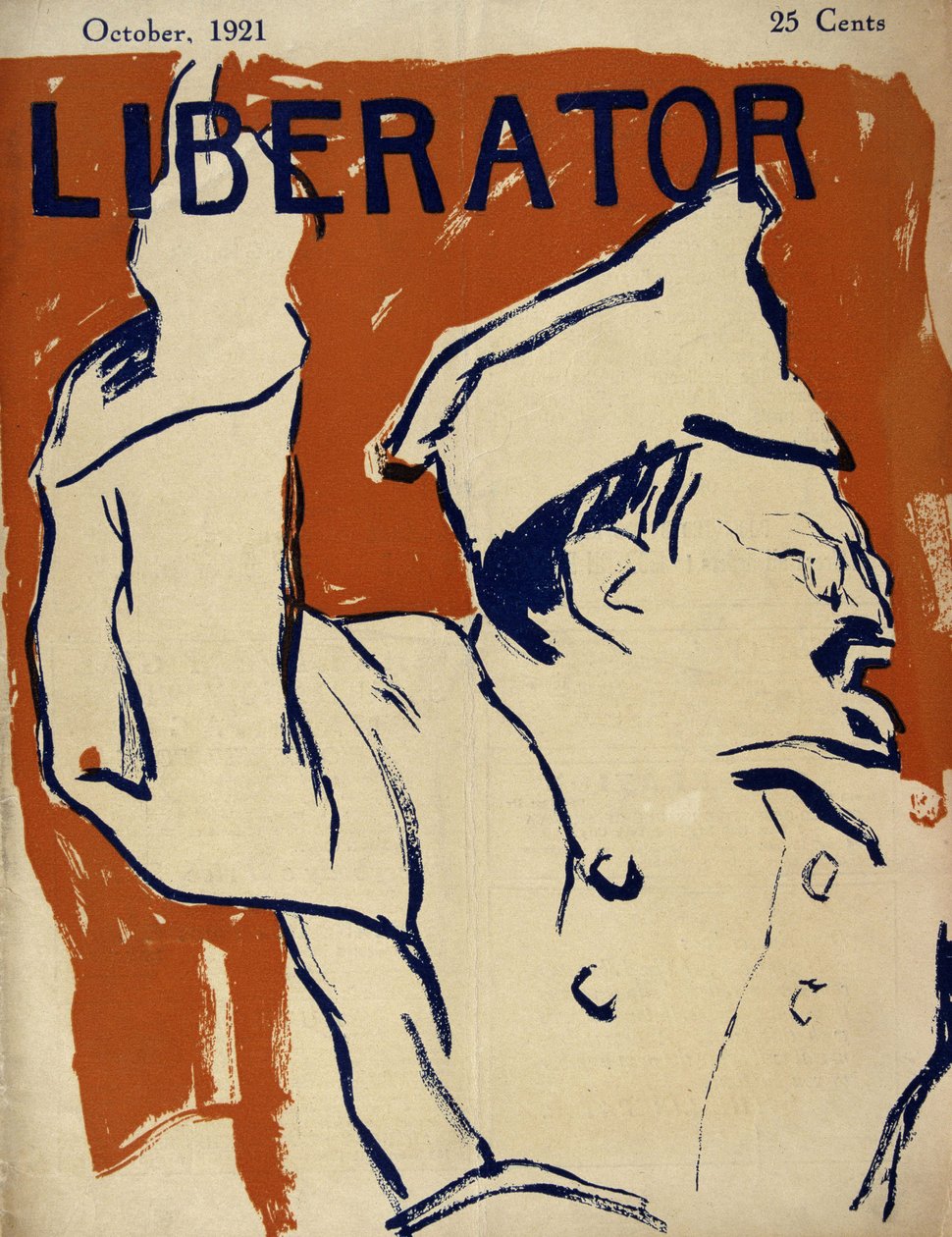 León Trotsky (Trotsky) (1879-1940) - en “Liberator” por Oct 1921 de American School