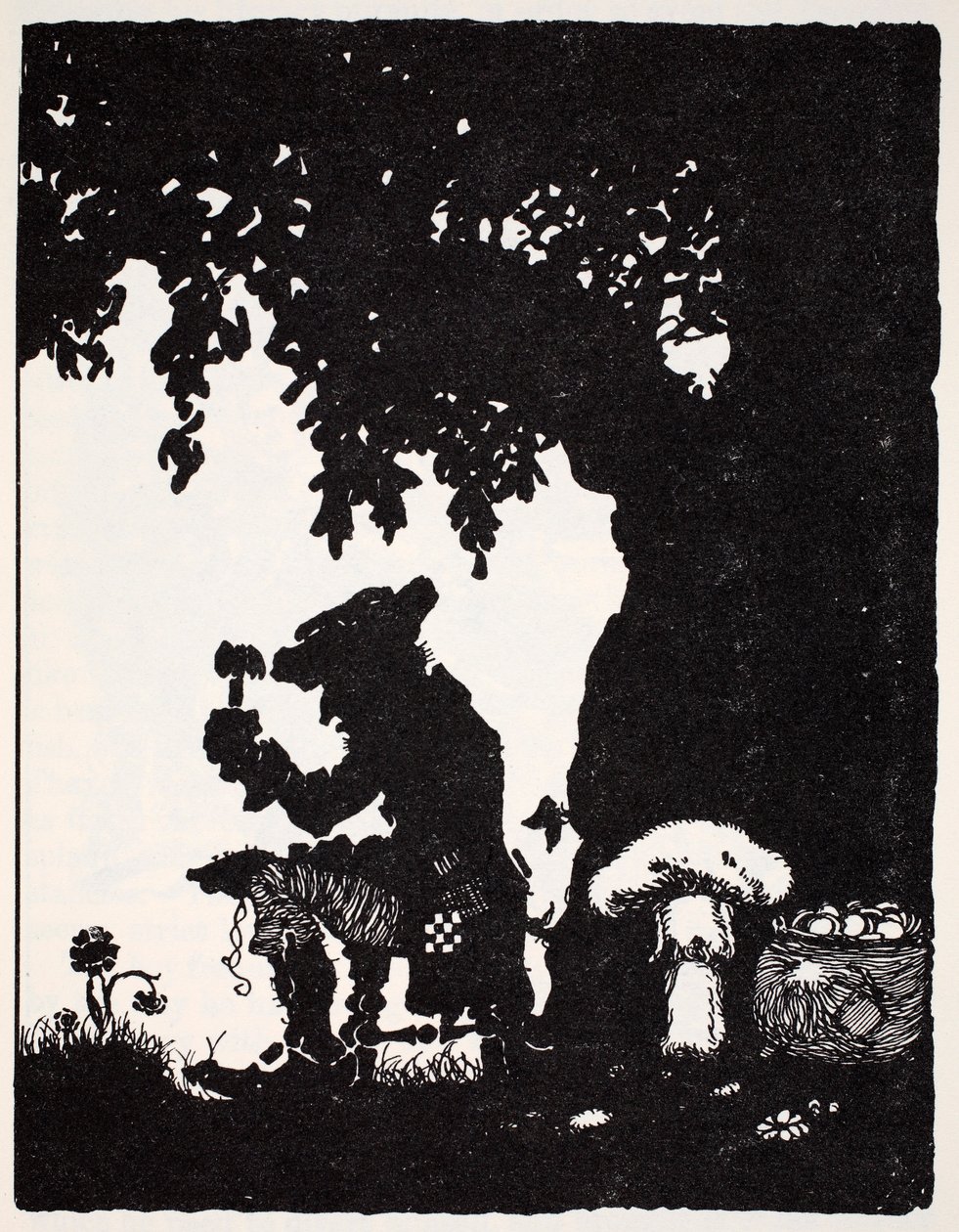 Leprechaun, de La Guía Mundial de Gnomos, Hadas, Elfos y Otros Seres Pequeños por Thomas Keightley (1789-1872) Publicado 1880, (grabado en blanco y negro) de American School