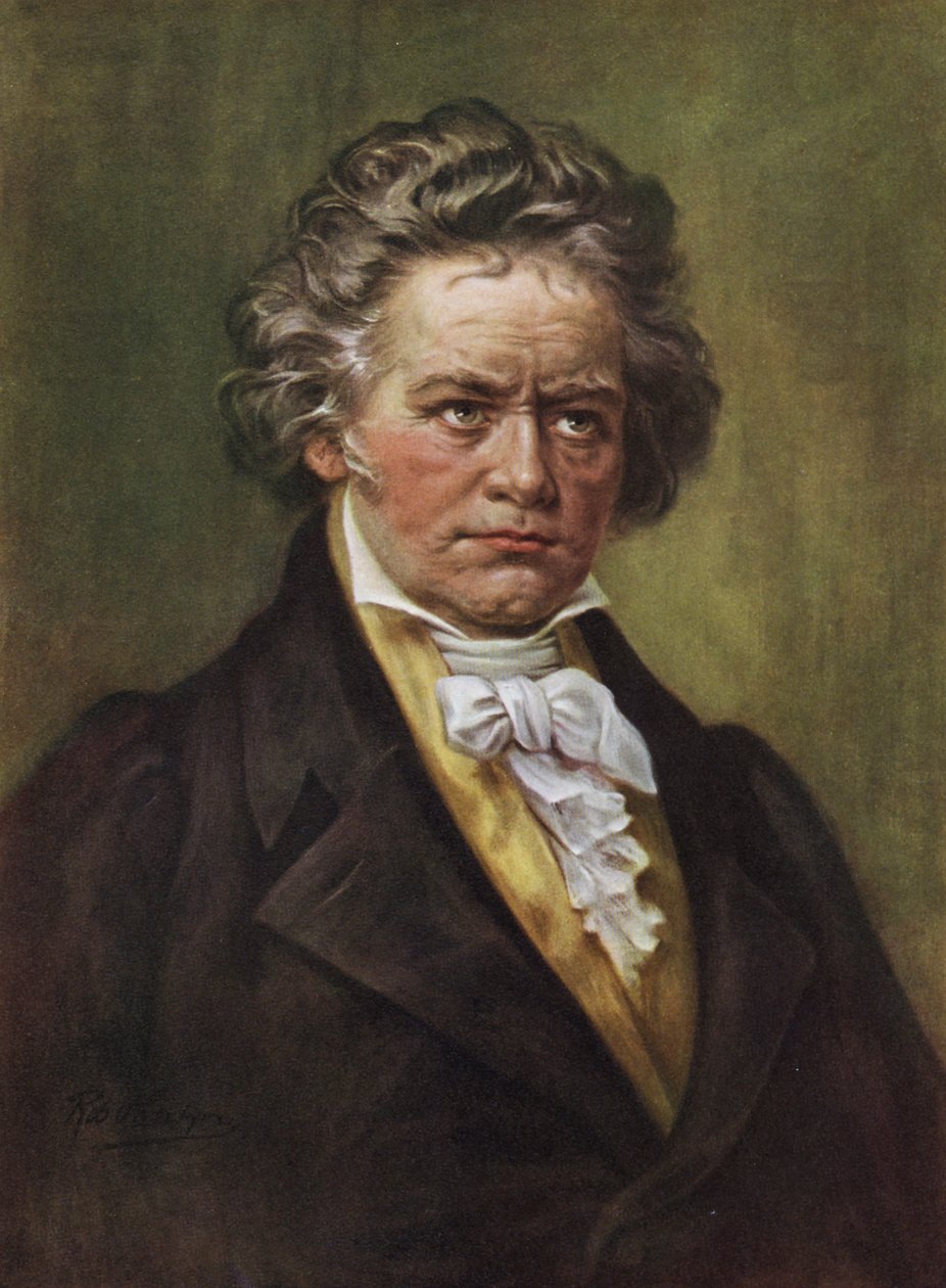 Ludwig Van Beethoven (litografía) de American School