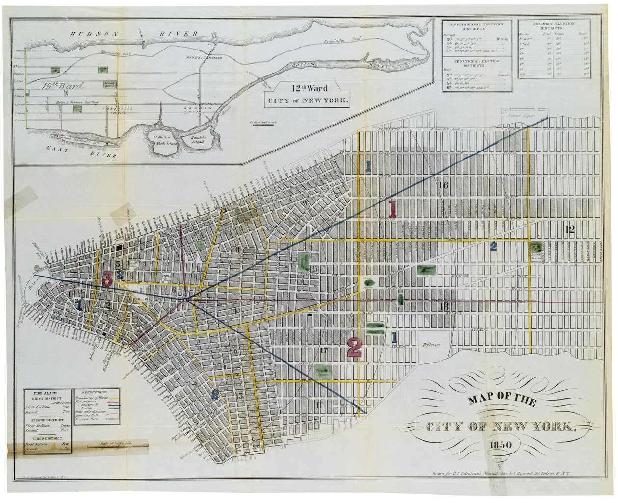 Mapa de la ciudad de Nueva York de American School