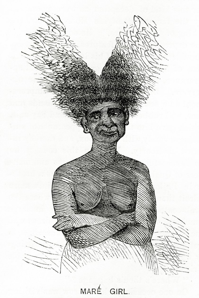 Niña Mare, ilustración de Appletons Journal, 4 de mayo de 1872 de American School