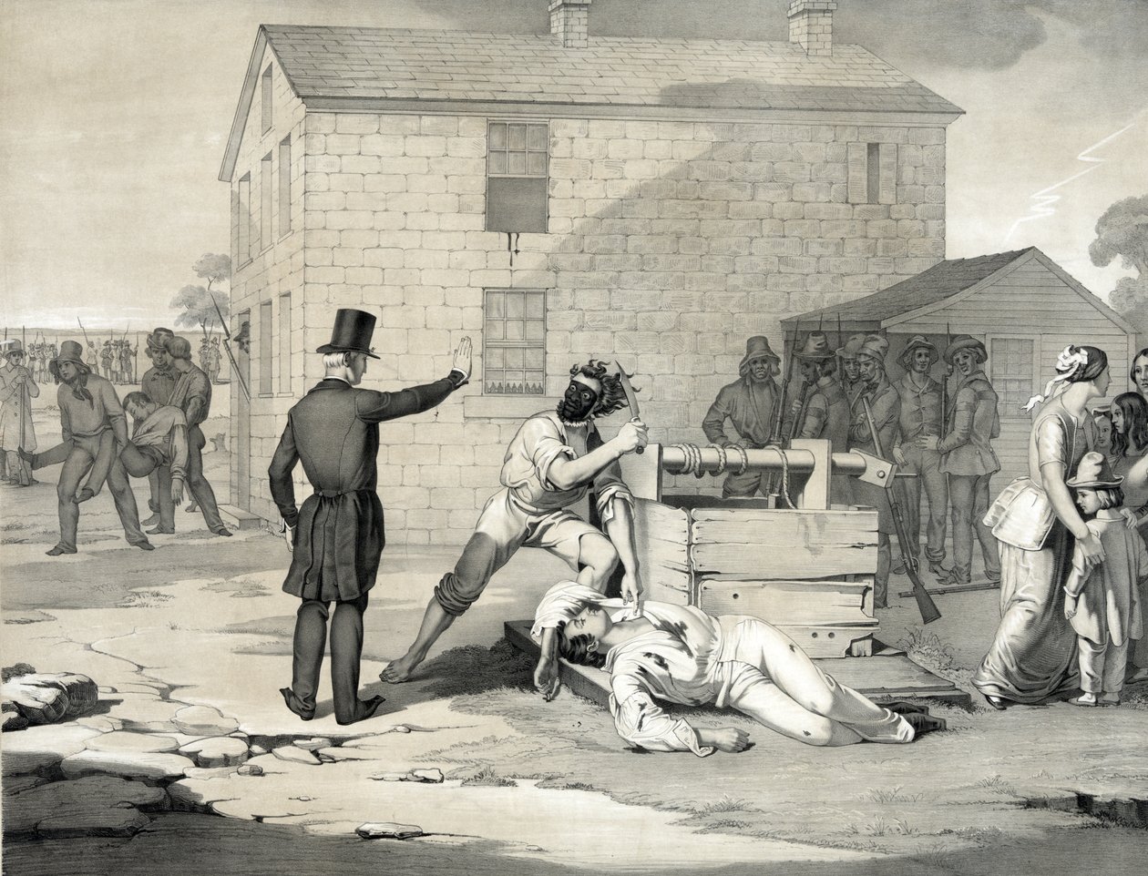 Martirio de Joseph y Hyrum Smith en la cárcel de Carthage, 27 de junio de 1844 de American School