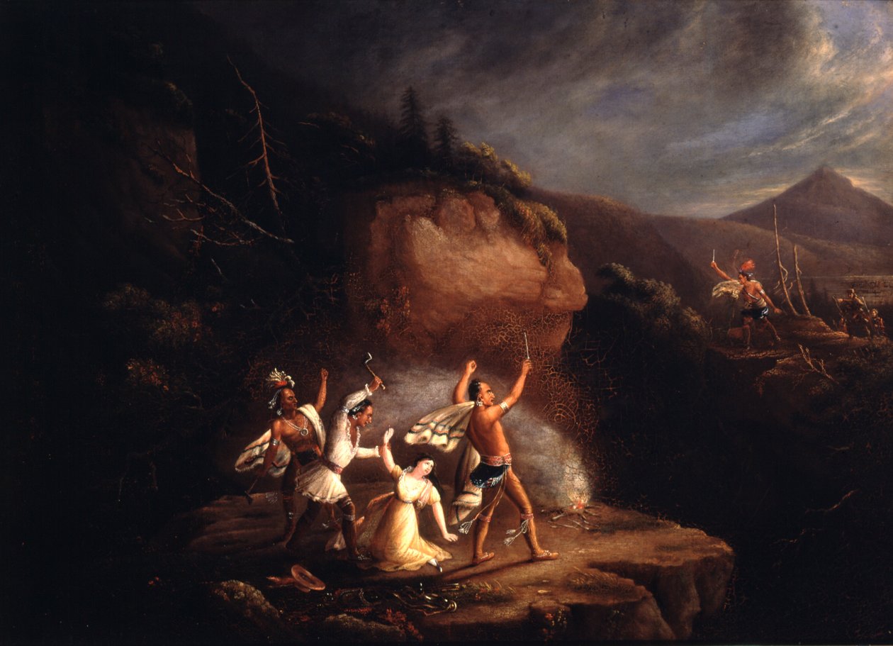 Masacre de Jane McCrea, 1777, principios del siglo XIX de American School