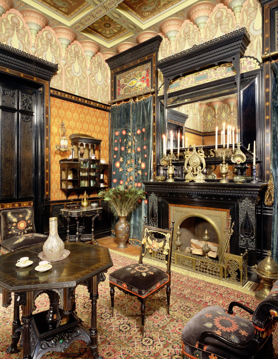 Sala de Fumar Morisca, La Casa de John D. Rockefeller, c.1864-81 de American School