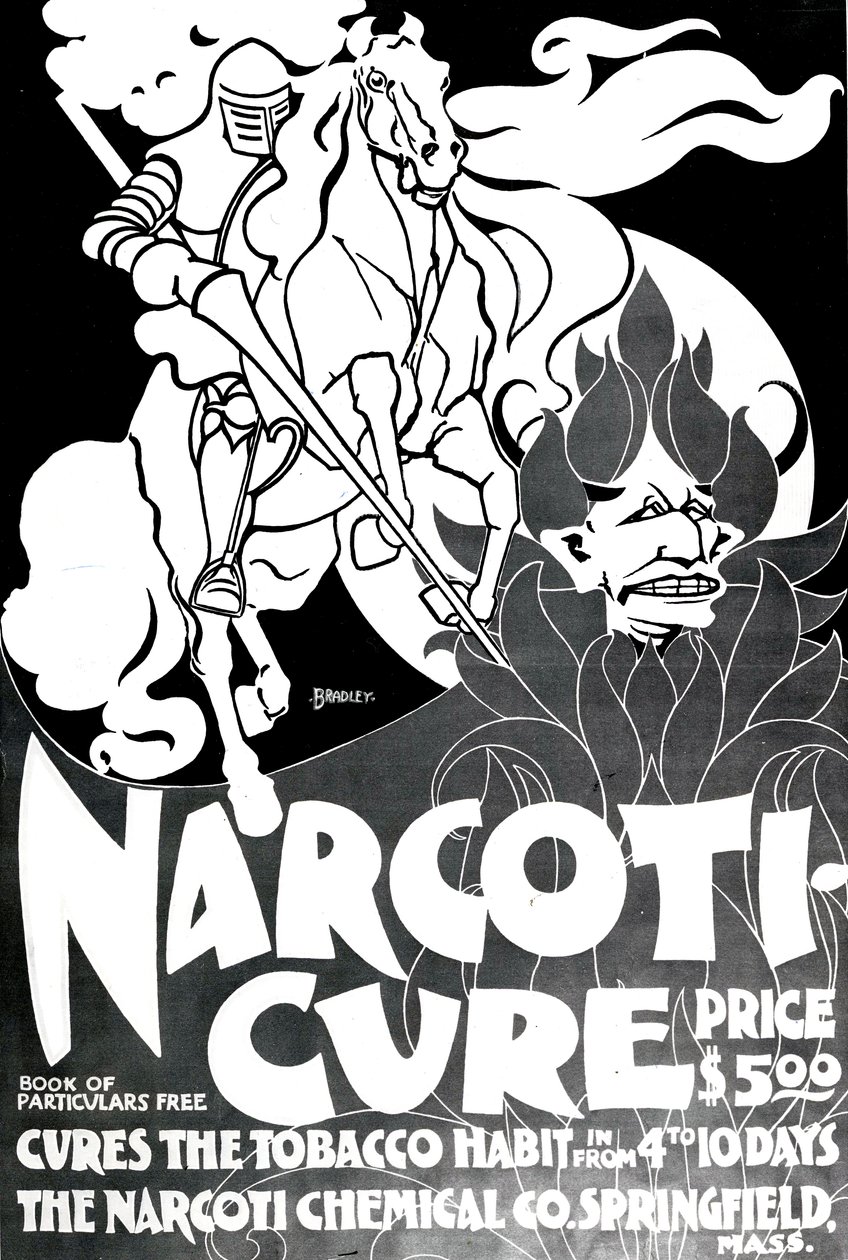 Narcotui-Cure, diseñado por William H. Bradley, 1895 de American School