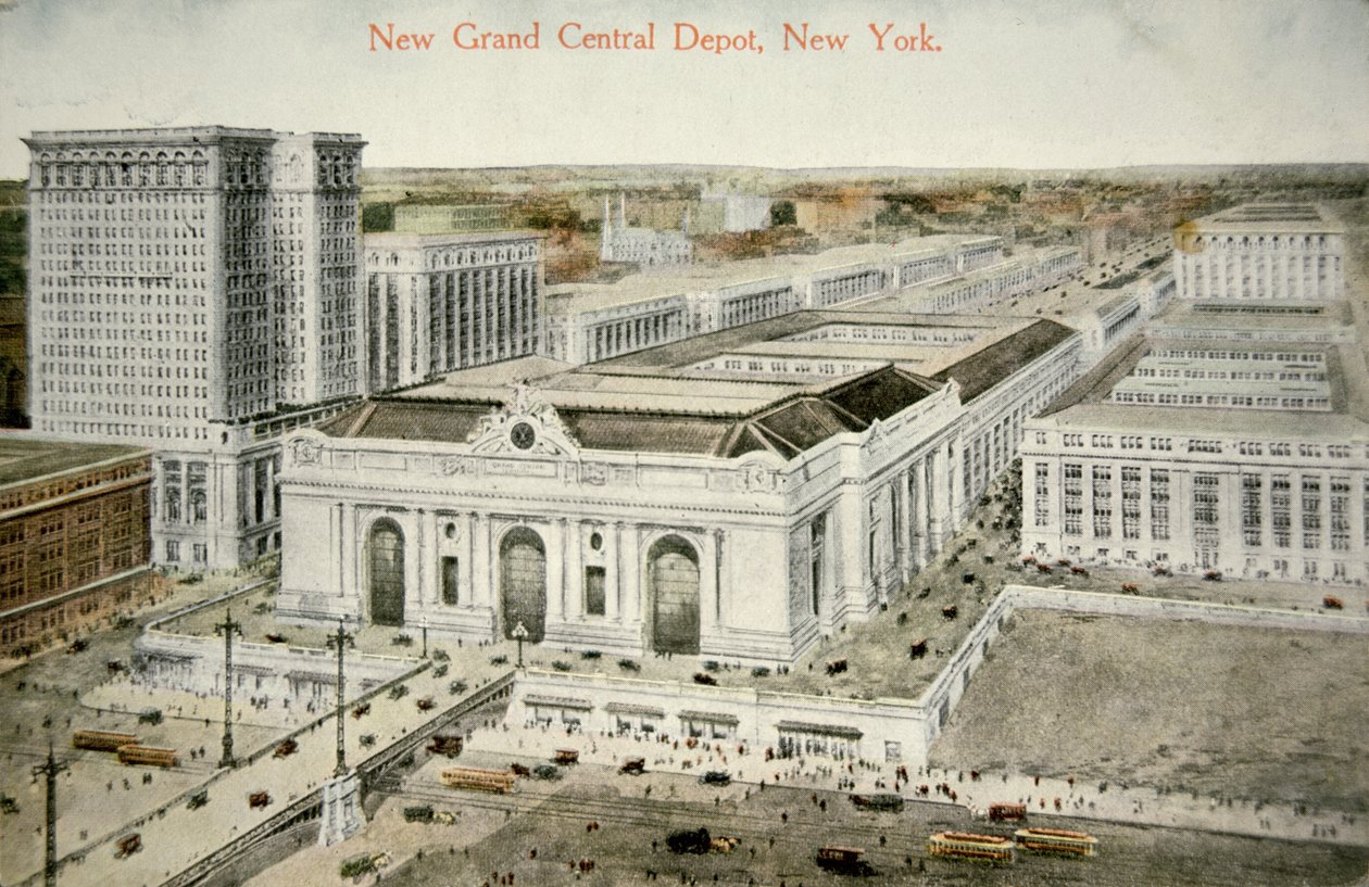 Nuevo Gran Depósito Central, Nueva York, c.1905 de American School
