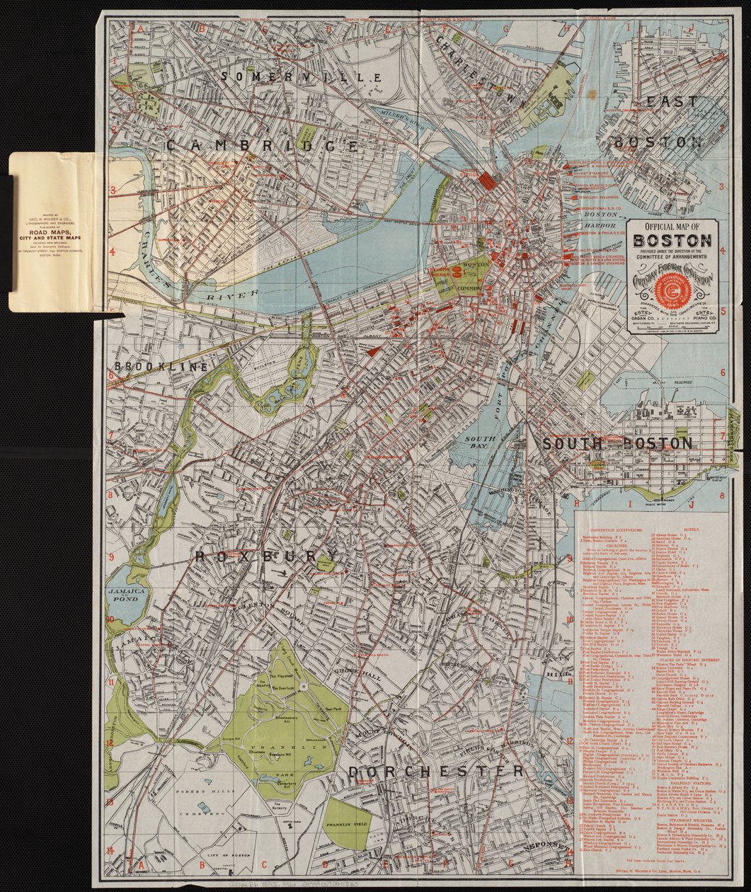 Mapa oficial de Boston de American School