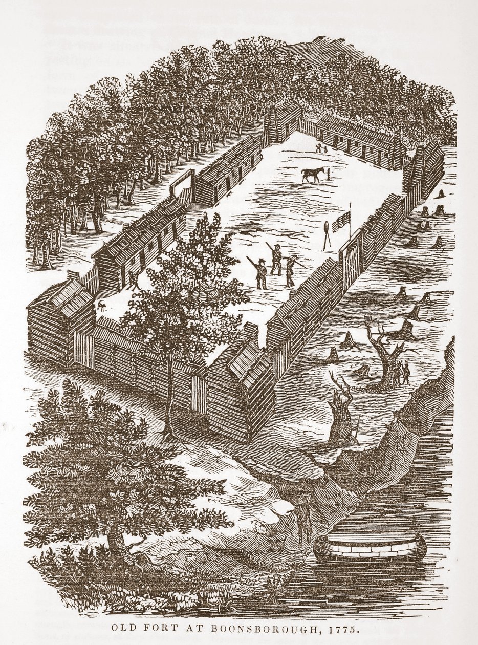 Antiguo Fuerte en Boonsborough, 1775 de American School