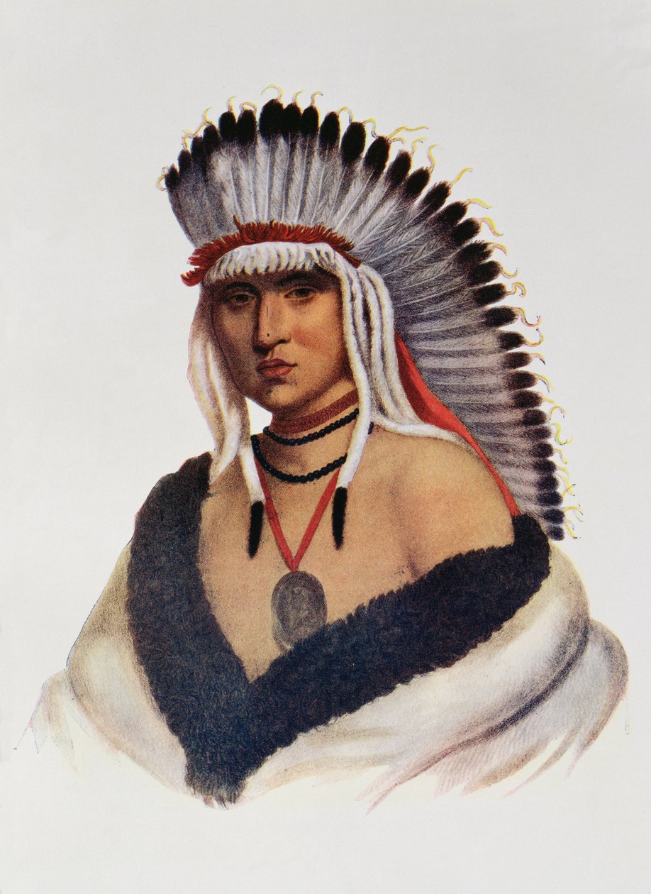 Petalesharro, un valiente Pawnee, ilustración de 